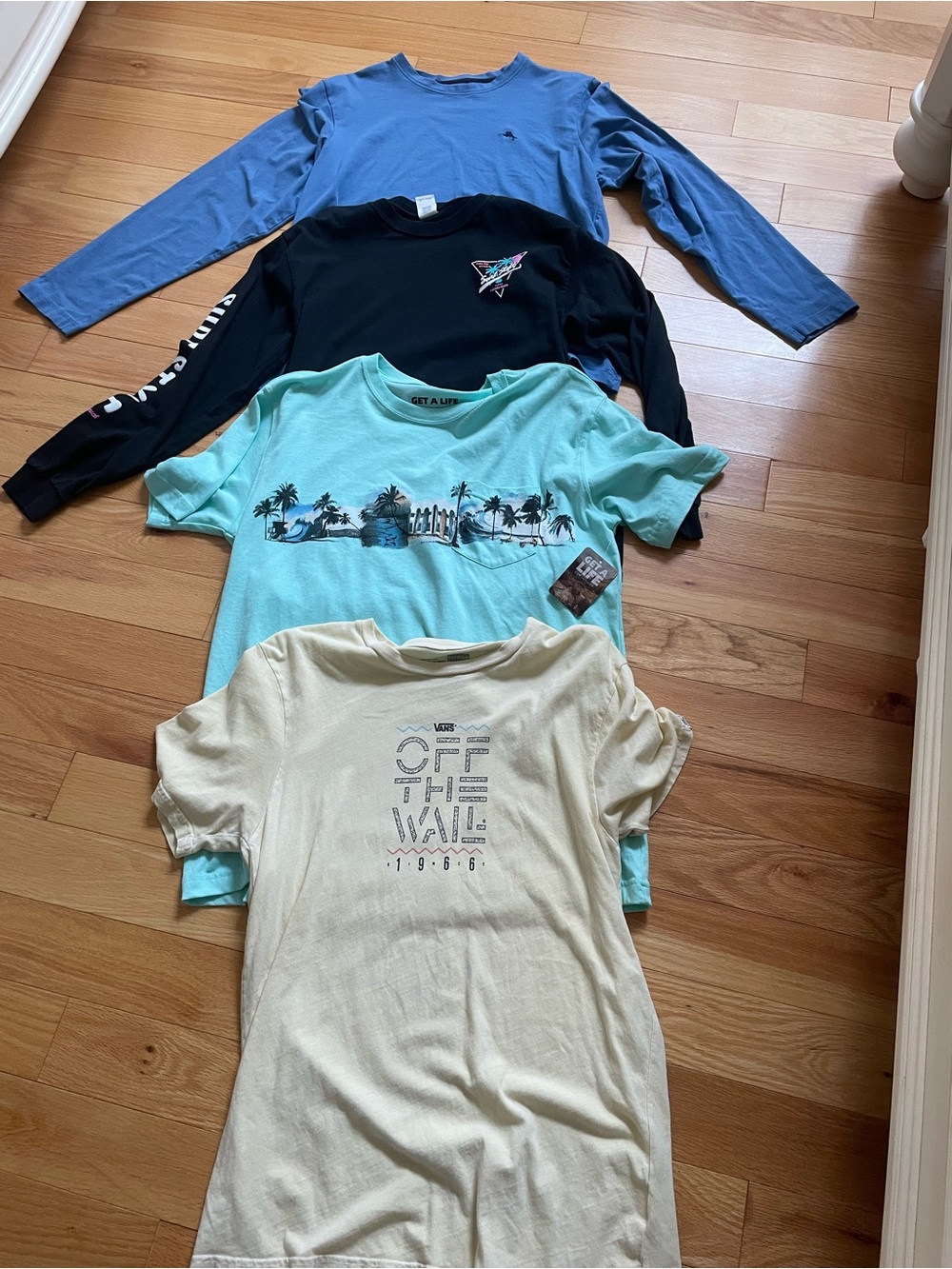 Lot of 4 Men’s T Shirts-Medium-Tommy Bahama, Surf Style, Get A Life, Vans